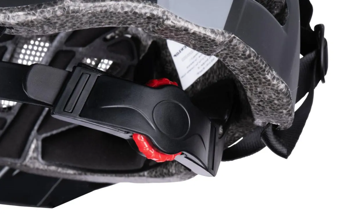 MTB Helm DUNLOP LED 58 - 61 cm schwarz