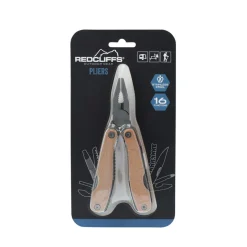 Multifunktionswerkzeug Edelstahl 16 cm hellbraun/silber
