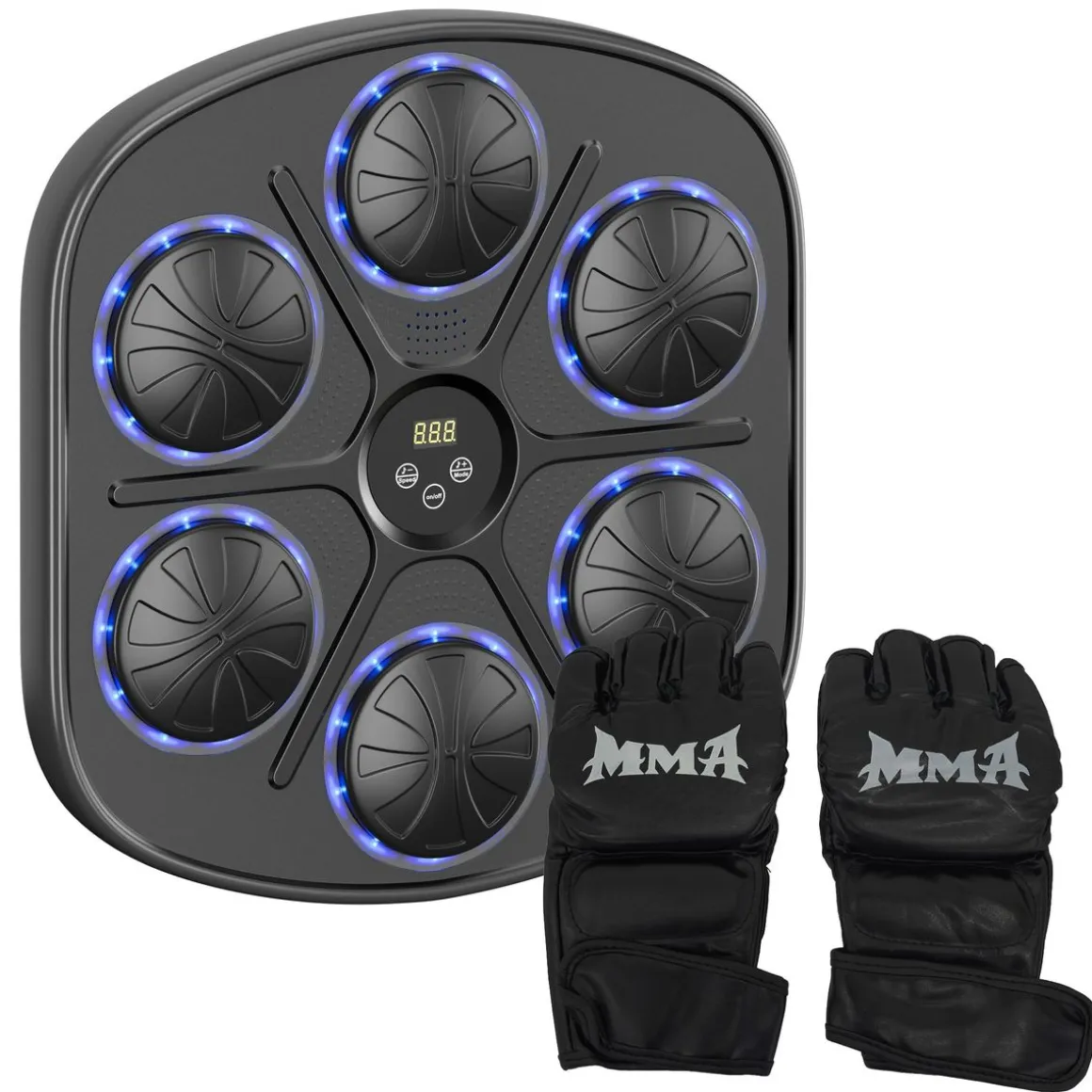 Musik-Boxmaschine FORGE mit Boxhandschuhen