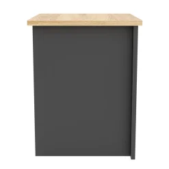 Nachttisch ARLES mit 2 Schubladen 45 x 39 x 50 cm anthrazit