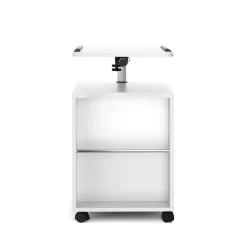 Nachttisch EIRA mit verstellbarer Tischplatte 50 x 90 cm weiss