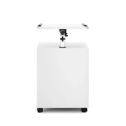 Nachttisch EIRA mit verstellbarer Tischplatte 50 x 90 cm weiss