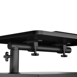 Nachttisch EIRA mit verstellbarer Tischplatte 50 x 90 cm schwarz