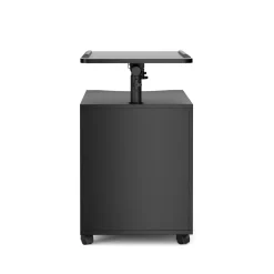 Nachttisch EIRA mit verstellbarer Tischplatte 50 x 90 cm schwarz