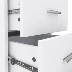 Nachttisch FORTE mit 3 Schubladen weiss