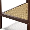 Nachttisch Glas ORVO 45 x 55 cm braun