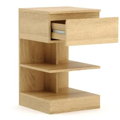 Nachttisch HIVRA mit Schublade 39 x 65 cm braun