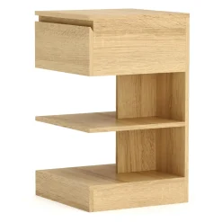Nachttisch HIVRA mit Schublade 39 x 65 cm braun