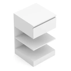 Nachttisch HIVRA mit Schublade 39 x 65 cm weiss