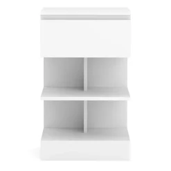 Nachttisch HIVRA mit Schublade 39 x 65 cm weiss
