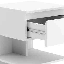 Nachttisch HIVRA mit Schublade 39 x 65 cm weiss