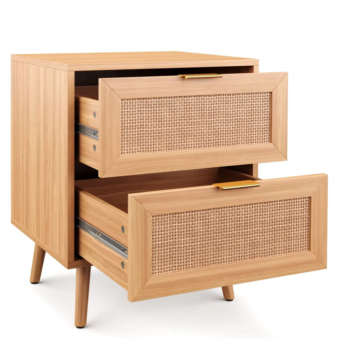 Nachttisch Holz ARNO 2 Schubladen