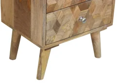 Nachttisch Holz LEVA 2 Schubladen