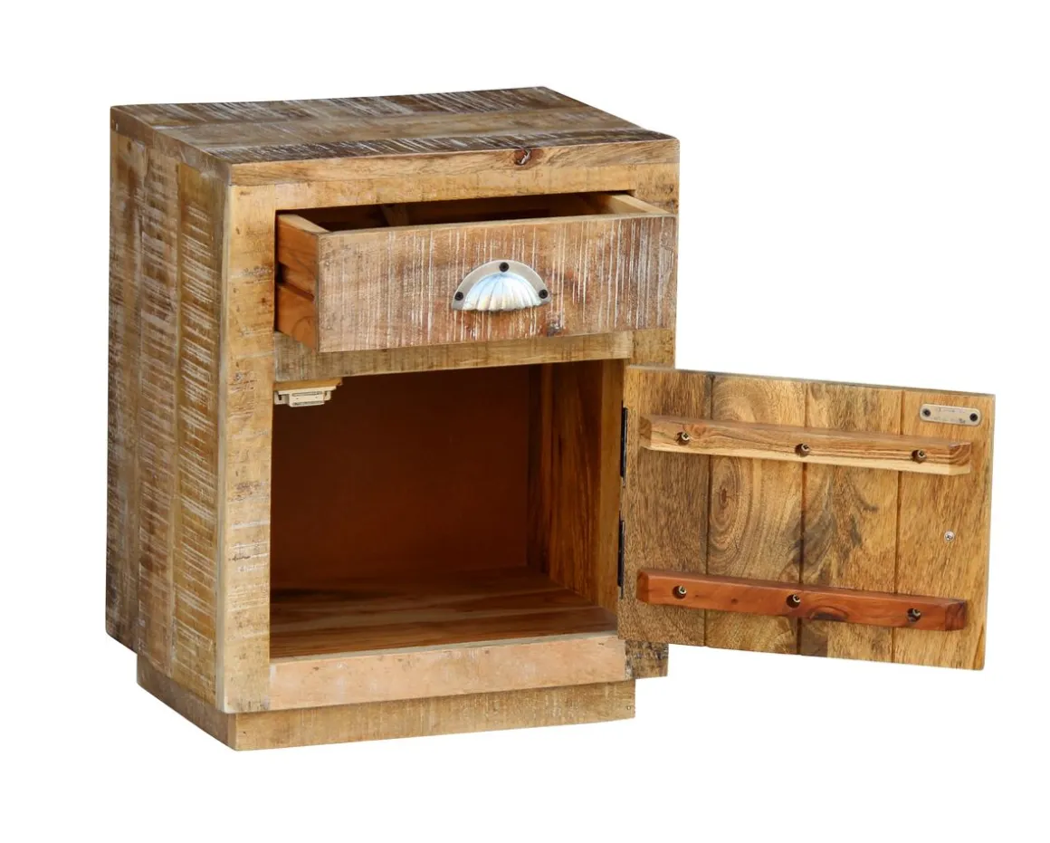 Nachttisch Holz Vintage SHEERAN 40 x 50 cm