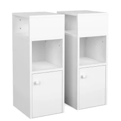 Nachttisch KLAUDIA 2er Set weiss