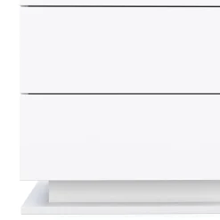 Nachttisch LED MINO 3 Schubladen weiss