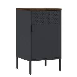 Nachttisch Metall AMET 40 x 76 cm schwarz