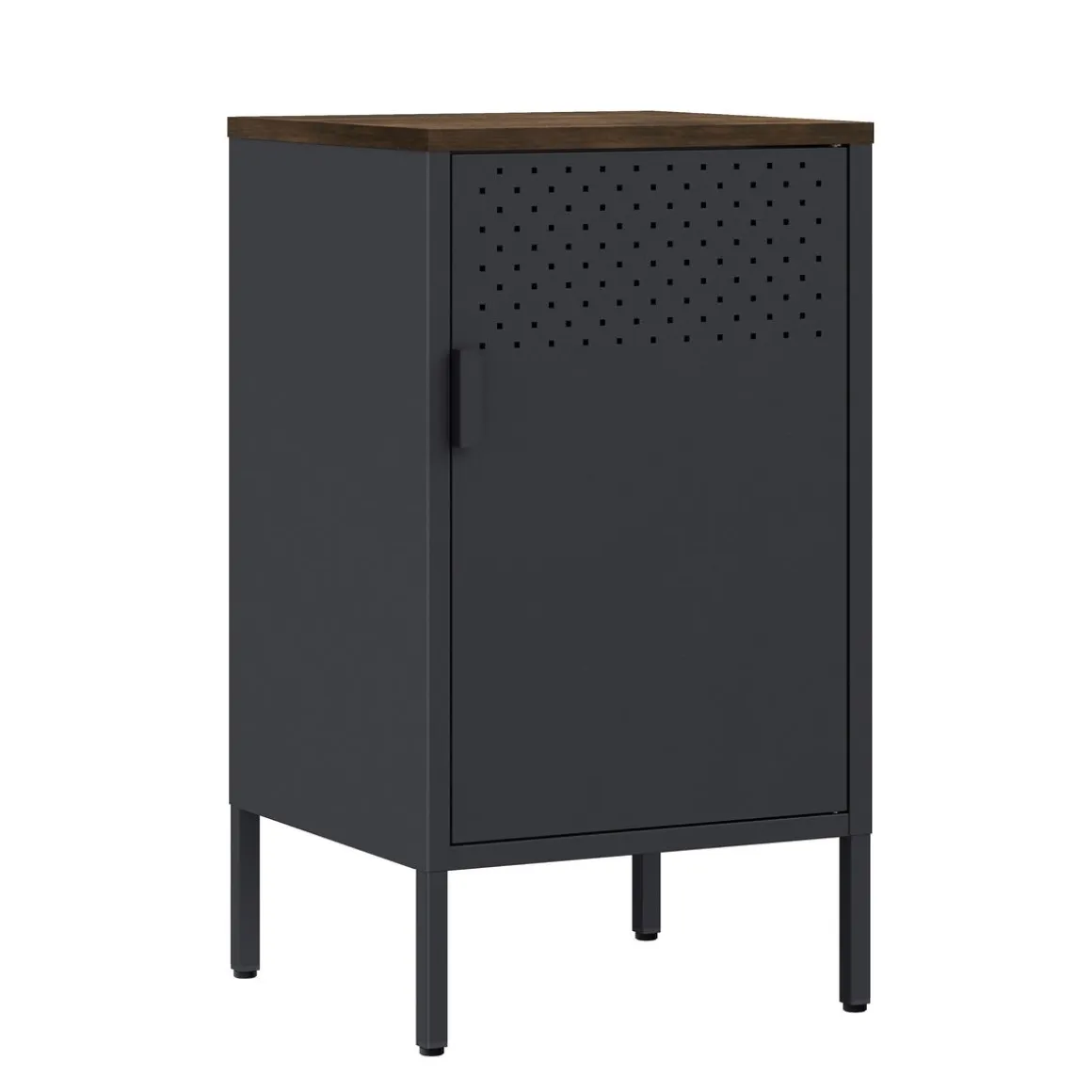 Nachttisch Metall AMET 40 x 76 cm schwarz