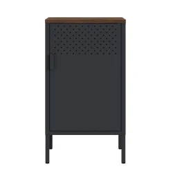 Nachttisch Metall AMET 40 x 76 cm schwarz