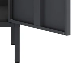 Nachttisch Metall AMET 40 x 76 cm schwarz