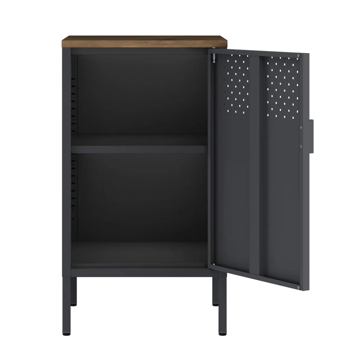 Nachttisch Metall AMET 40 x 76 cm schwarz