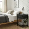 Nachttisch Metall ARCHIE 39 x 55 cm 2er Set schwarz