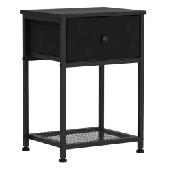 Nachttisch Metall ARCHIE 39 x 55 cm 2er Set schwarz