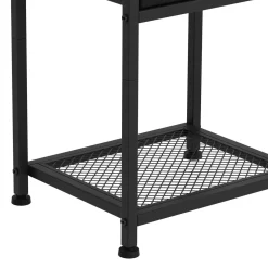 Nachttisch Metall ARCHIE 39 x 55 cm 2er Set schwarz