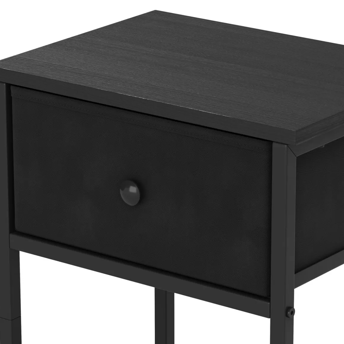 Nachttisch Metall ARCHIE 39 x 55 cm 2er Set schwarz