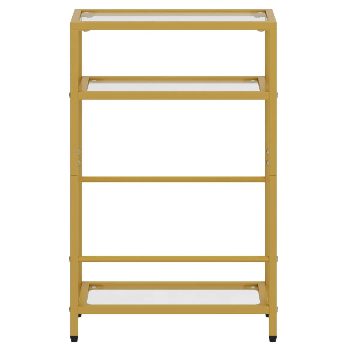 Nachttisch Metall SILVIA 40 x 62 cm 2er Set gold