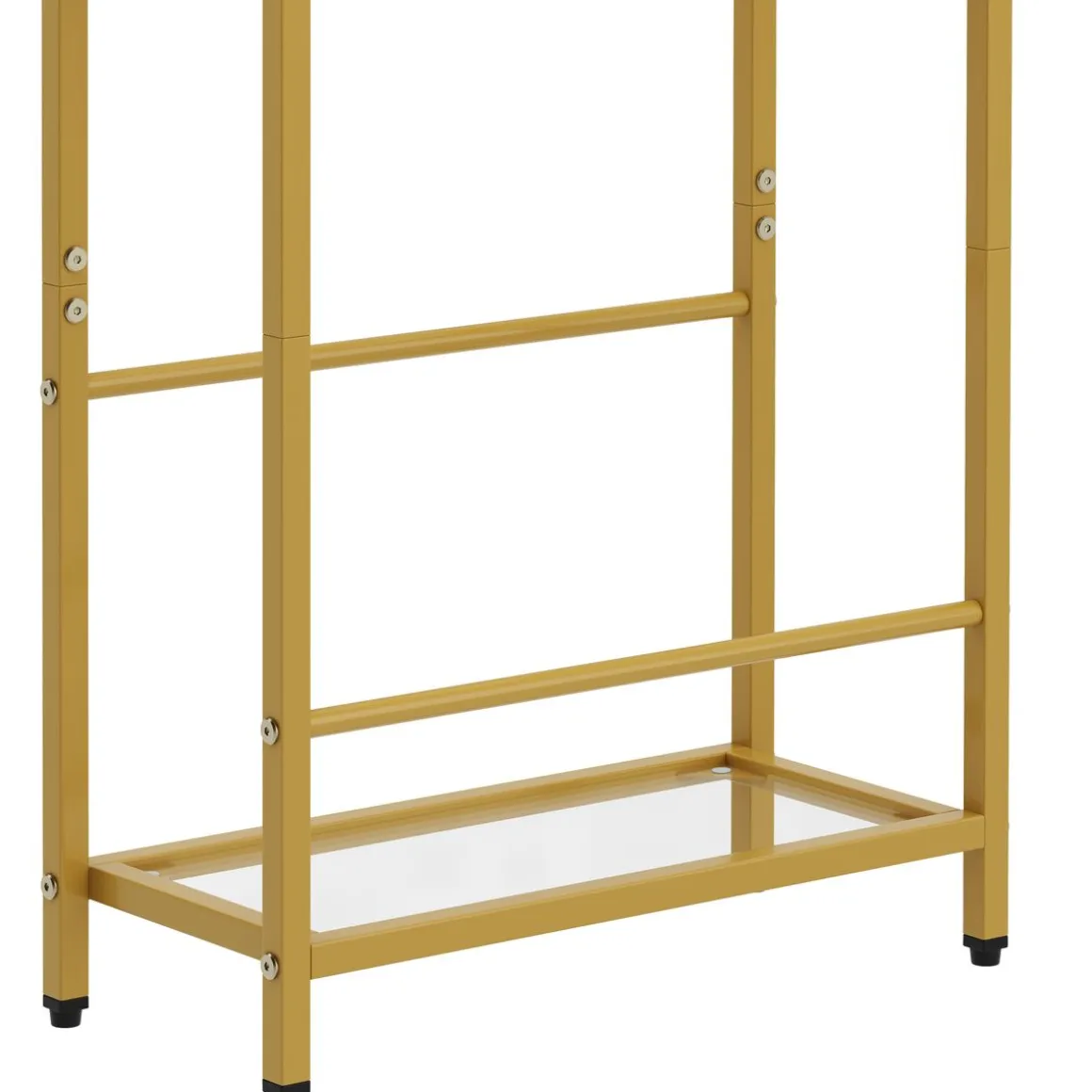 Nachttisch Metall SILVIA 40 x 62 cm 2er Set gold