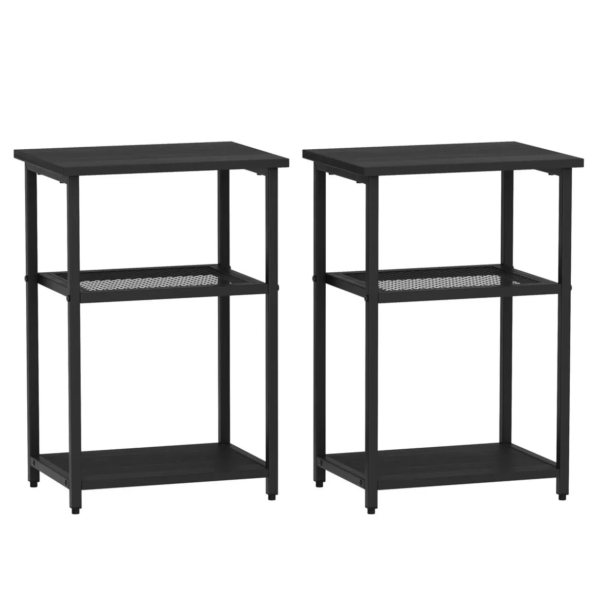 Nachttisch Metall STAN 39 x 59 cm schwarz