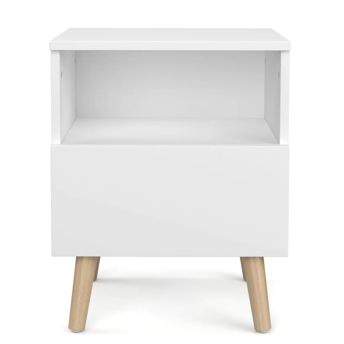 Nachttisch NORDIC 40 x 50 cm 2er Set weiss