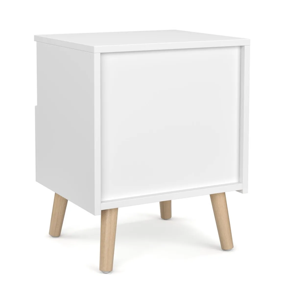 Nachttisch NORDIC 40 x 50 cm 2er Set weiss