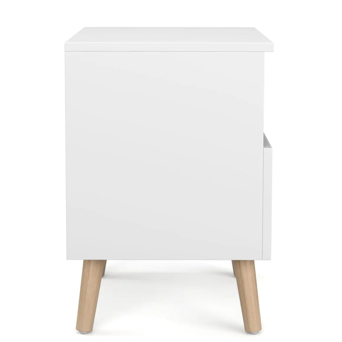 Nachttisch NORDIC 40 x 50 cm 2er Set weiss