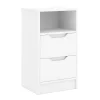 Nachttisch SENA 38 x 67 cm weiss