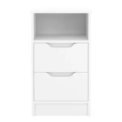 Nachttisch SENA 38 x 67 cm weiss