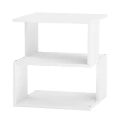 Nachttisch SOVIE 40 x 45 cm 2er Set weiss