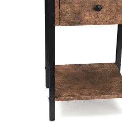 Nachttisch Vintage BONITA 35 x 68 cm mit 2 Schubladen