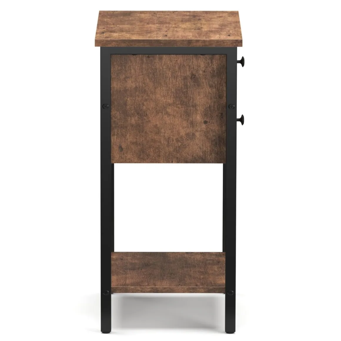 Nachttisch Vintage BONITA 35 x 68 cm mit 2 Schubladen