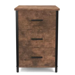 Nachttisch Vintage BONITA 40 x 60 cm mit 3 Schubladen