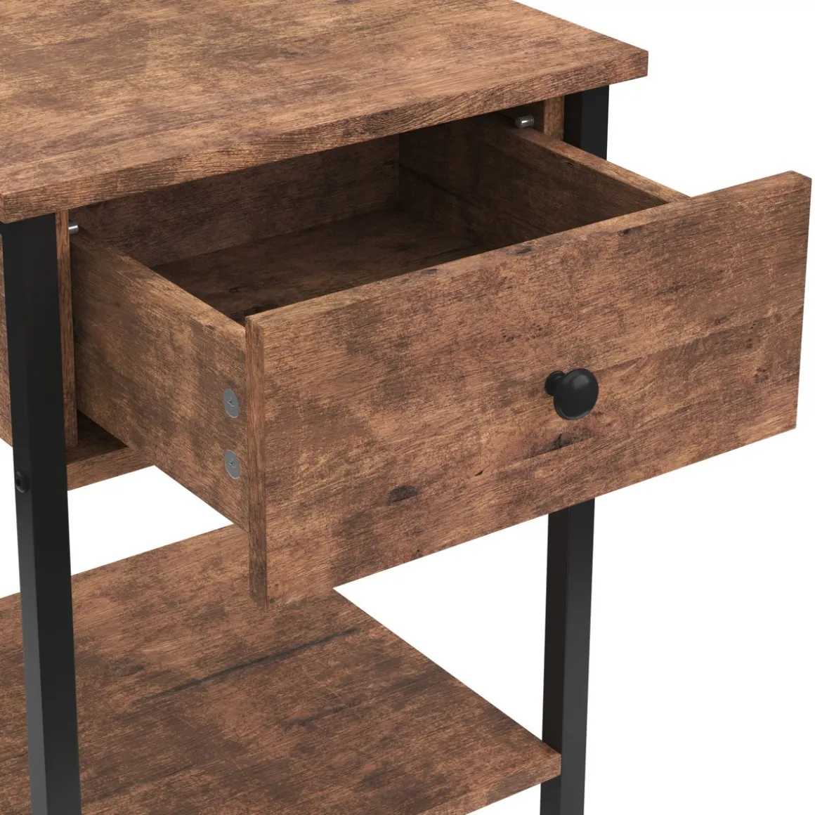 Nachttisch Vintage BONITA 40 x 55 cm mit 1 Schublade