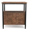 Nachttisch Vintage BONITA 30 x 61 cm mit 2 Schubladen
