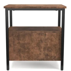 Nachttisch Vintage BONITA 30 x 61 cm mit 2 Schubladen