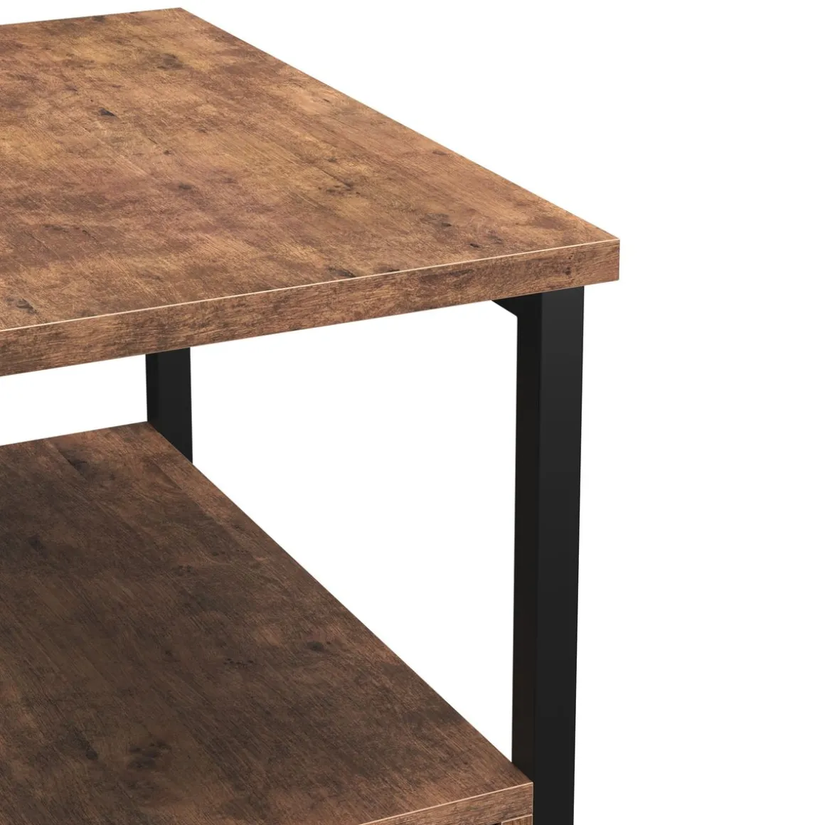 Nachttisch Vintage BONITA 30 x 61 cm mit 2 Schubladen