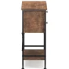 Nachttisch Vintage BONITA 35 x 69 cm mit 2 Schubladen