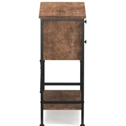 Nachttisch Vintage BONITA 35 x 69 cm mit 2 Schubladen