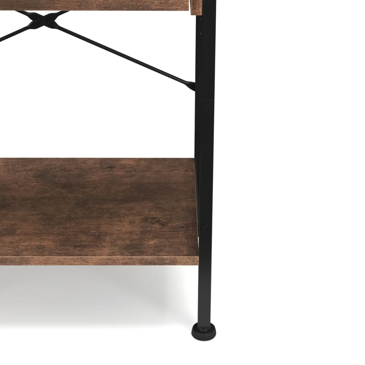 Nachttisch Vintage BONITA 35 x 69 cm mit 2 Schubladen