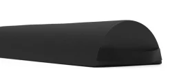 Nackenrolle halbrund 66 cm schwarz