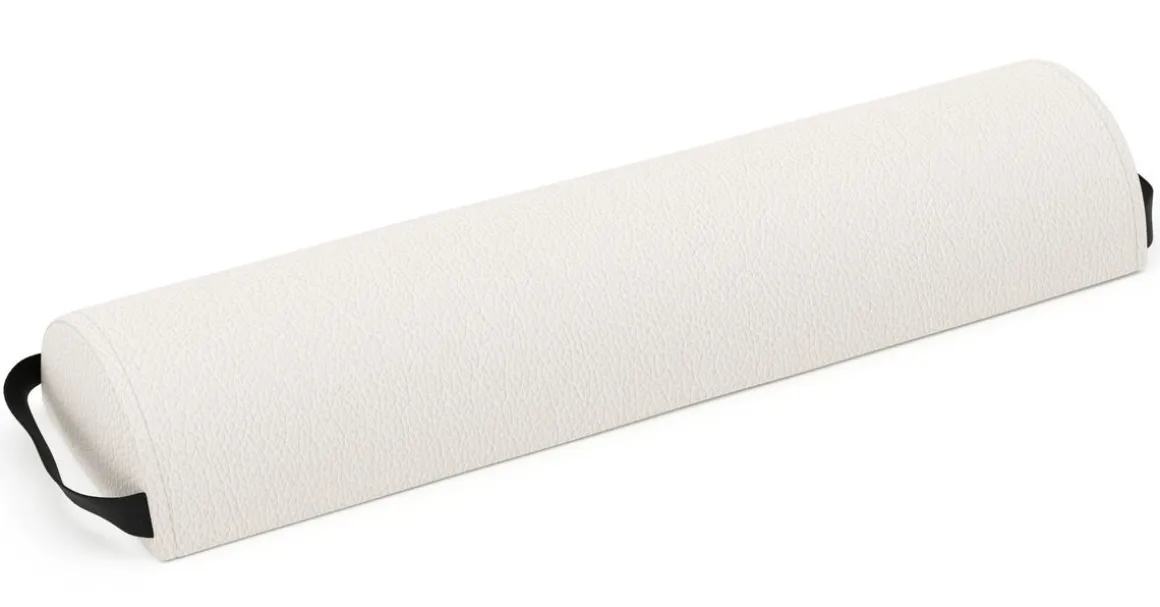 Nackenrolle halbrund 66 cm weiss